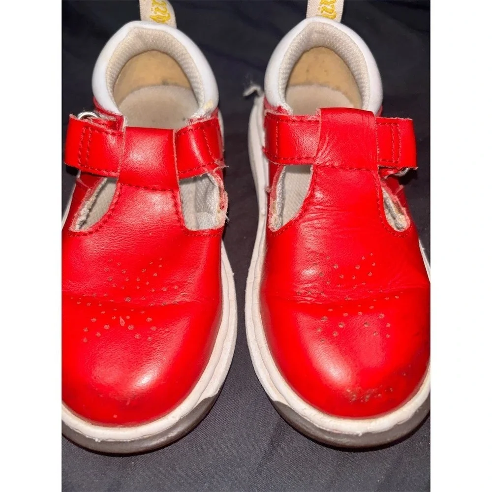 Dr. Martens Girls Mary Jane T-Strap Shoes Red Hook & Loop US‎ 9 EU 26